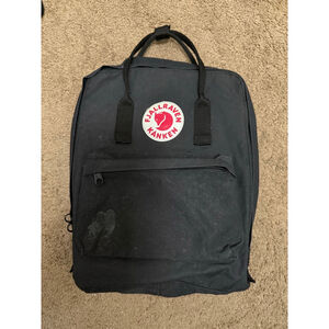 Women's Fjallraven Kanken Black Backpack One Size